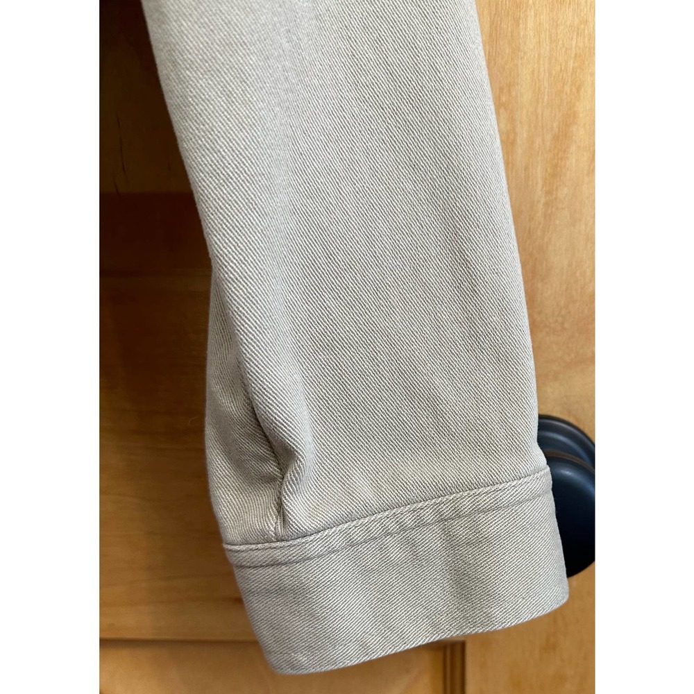 EUC, Jones Sport Women's Tan Sz Small Long Sleeve Metal Button Jacket w/stretch - Picture 8 of 15